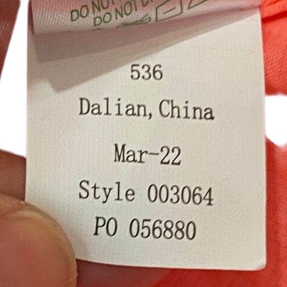 Lilly Pulitzer Valli Shift Dress Cayenne Coral with metallic trim size 00 - Picture 9 of 14